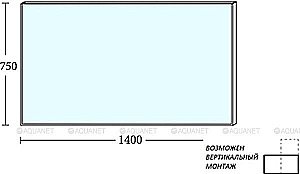 Зеркало De Aqua Сильвер 261668 140 серебро в ванную от интернет-магазине сантехники Sanbest