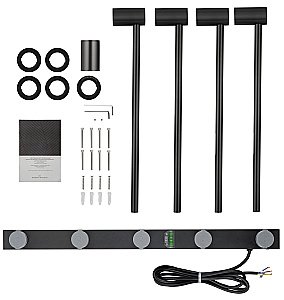 Полотенцесушитель электрический встраиваемый WONZON & WOGHAND HAMBURG, Черный матовый (WW-AL314-MB) купить в интернет-магазине сантехники Sanbest