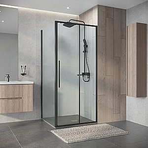 Душевой уголок Niagara Nova NG-34-9AGR-A90GR-34 90x90 стекло прозрачное/профиль графит матовый купить в интернет-магазине Sanbest