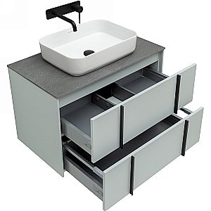 Тумба с раковиной Allen Brau Reality 80 1.32005.PWM папирус матовый для ванной в интернет-магазине Sanbest