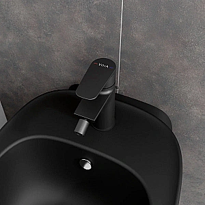 Смеситель для биде VitrA Flow Soft A4305436EXP матовый черный купить в интернет-магазине сантехники Sanbest