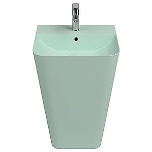 Раковина ISVEA Sott'Aqua 50 10SQ37001SV-2T мятно-зеленый матовый купить в интернет-магазине Sanbest