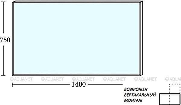 Зеркало De Aqua Сильвер 261668 140 серебро в ванную от интернет-магазине сантехники Sanbest