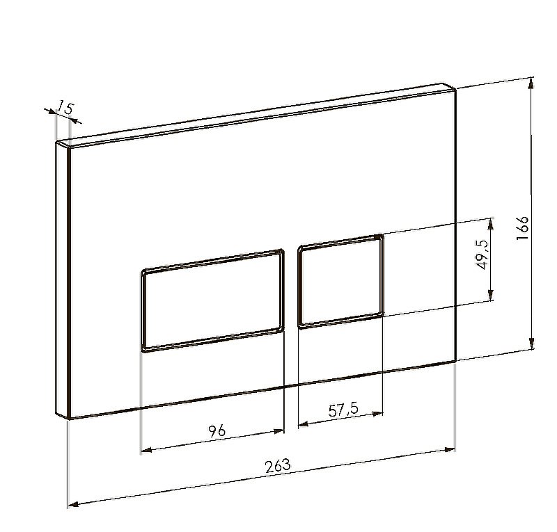 Кнопка для инсталляции Boheme 664-NB никель купить в интернет-магазине сантехники Sanbest