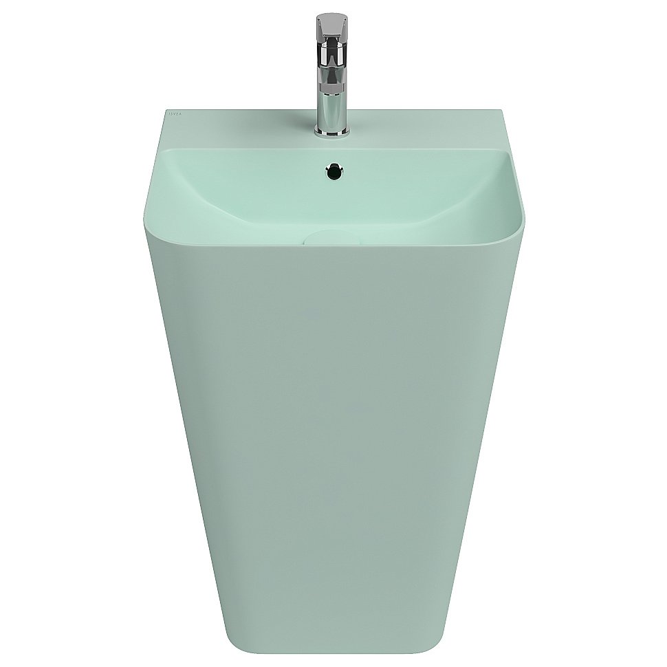 Раковина ISVEA Sott'Aqua 50 10SQ37001SV-2T мятно-зеленый матовый купить в интернет-магазине Sanbest