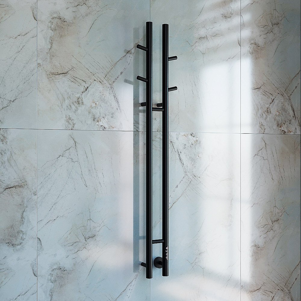 Полотенцесушитель электрический Vincea VTD-1D2BE черный купить в интернет-магазине сантехники Sanbest