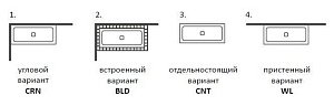 Ванна Cezares Titan Vario отдельностоящая 190x90 купить в интернет-магазине Sanbest