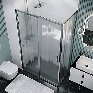 Душевой уголок Grossman Style 130х100 120.K33.05.1310.10.02 стекло шиншилла/профиль хром купить в интернет-магазине Sanbest