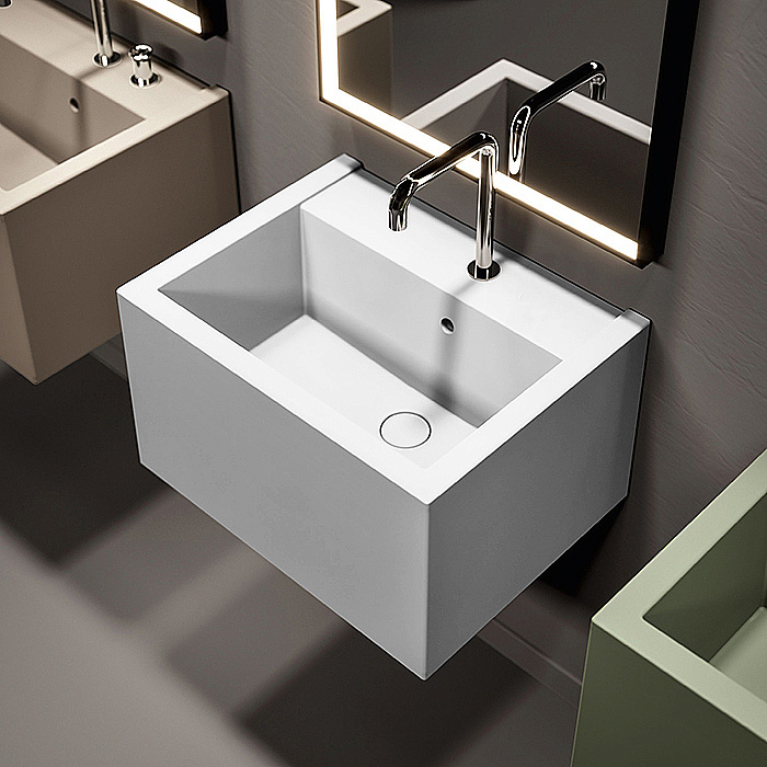 Раковина подвесная Kerasan Kanaal 60 5740*1 Белый купить в интернет-магазине Sanbest