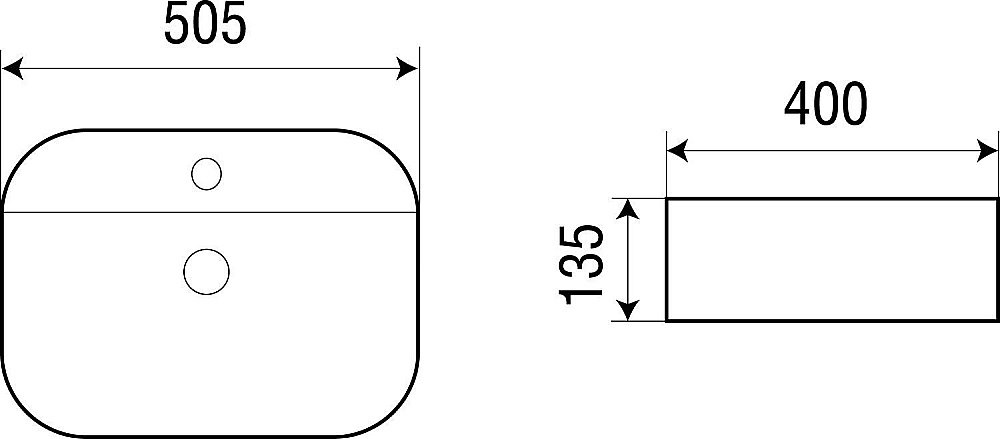 Накладная раковина WeltWasser WW ELBACH 2231 50,5 белая купить в интернет-магазине Sanbest