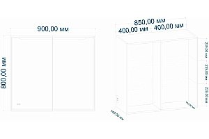 Зеркальный шкаф ART&MAX Merano 90 купить в интернет-магазине сантехники Sanbest