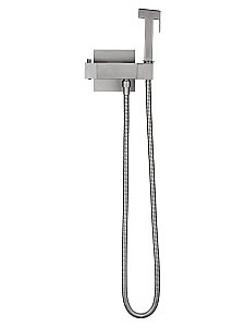 Смеситель с гигиеническим душем и термостатом встраиваемый WONZON & WOGHAND, Темный графит (WW-88819903-BGM) купить в интернет-магазине сантехники Sanbest