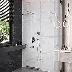 Душевая система Berges VENTAS 73009 хром купить в интернет-магазине сантехники Sanbest