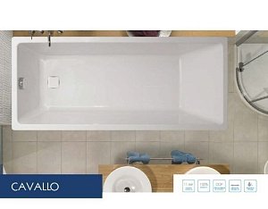 Ванна акриловая Vagnerplast Cavallo 160x70 купить в интернет-магазине Sanbest