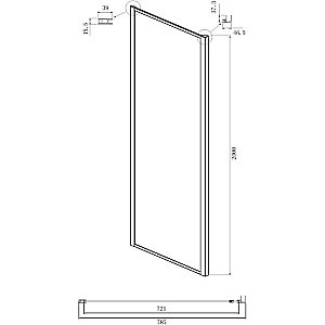 Душевой уголок Ambassador Elysium KX 111021104KX-80KX 100х80 стекло прозрачное/профиль хром купить в интернет-магазине Sanbest