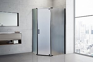 Душевой уголок Royal Bath TR RB1185TR-C-BL 85х110 матовое стекло/профиль черный купить в интернет-магазине Sanbest