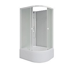 Душевая кабина Niagara Promo P110/80/40L/MT/BK левая купить в интернет-магазине сантехники Sanbest