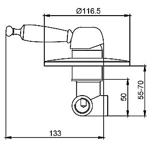 Смеситель для душа Kaiser Vincent 31017 купить в интернет-магазине сантехники Sanbest