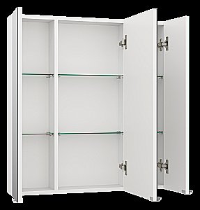 Зеркальный шкаф Misty Аура 75 Э-Аур02075-01 белый купить в интернет-магазине сантехники Sanbest