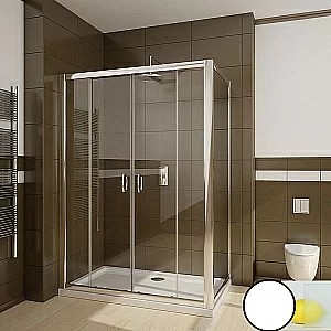 Душевой уголок Ravak Blix BLDP4+BLPS 190х80 профиль белый/стекло матовое купить в интернет-магазине Sanbest