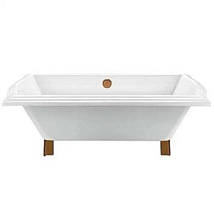 Ванна акриловая Magliezza Riccarda 174х77 белая/ножки бронза купить в интернет-магазине Sanbest