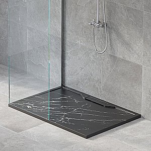 Душевой поддон RGW Stone Tray STE MB 52342910-14 90x100 черный мрамор купить в интернет-магазине Sanbest