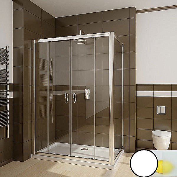 Душевой уголок Ravak Blix BLDP4+BLPS 190х80 профиль белый/стекло матовое купить в интернет-магазине Sanbest