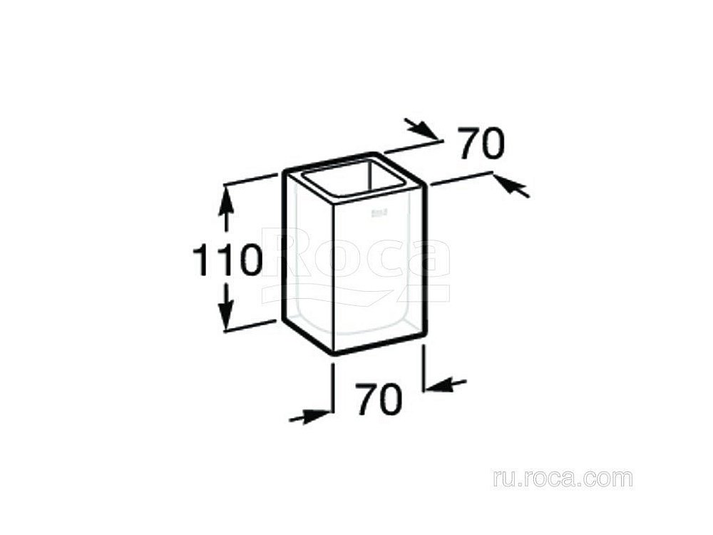 Стакан Roca Ice 816860012 купить в интернет-магазине сантехники Sanbest