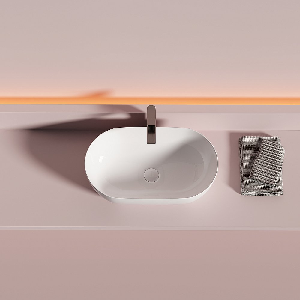 Раковина Ceramica Nova Twist CN12001 белая купить в интернет-магазине Sanbest