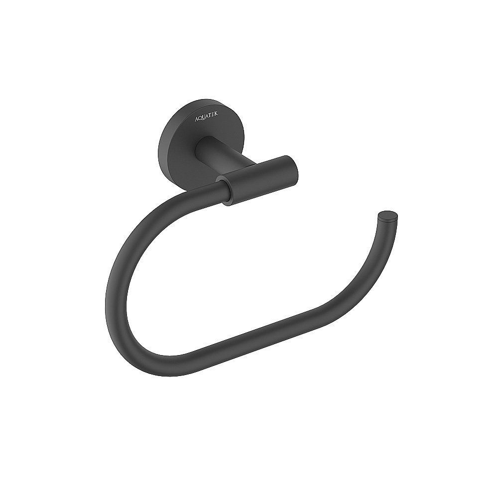 Полотенцедержатель Aquatek Оберон AQ4221MB черный матовый купить в интернет-магазине сантехники Sanbest