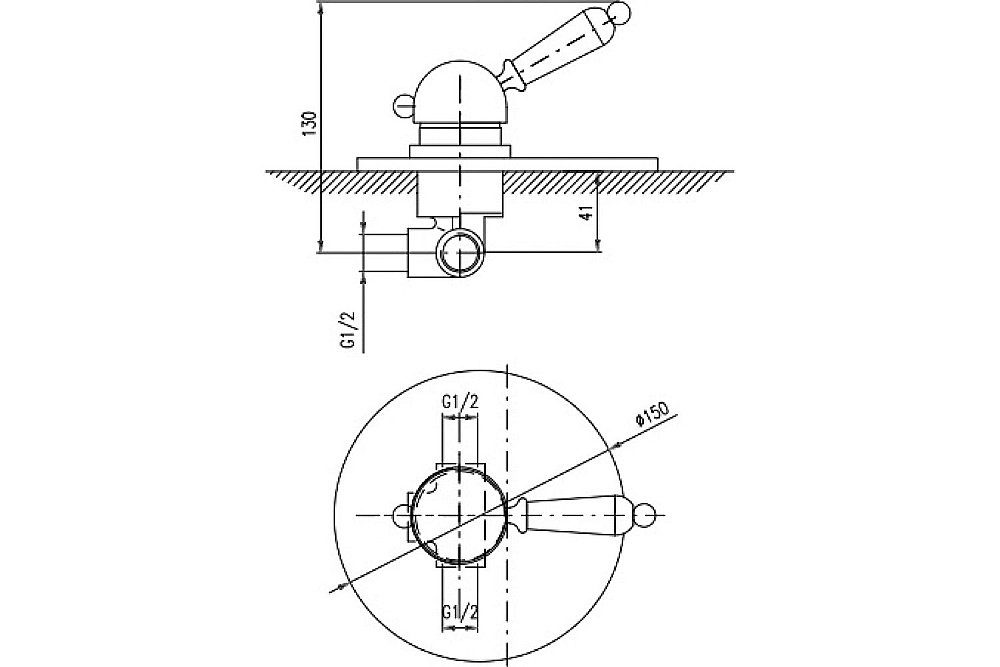 Смеситель для душа Rav-Slezak LABE L583LSM бронза купить в интернет-магазине сантехники Sanbest