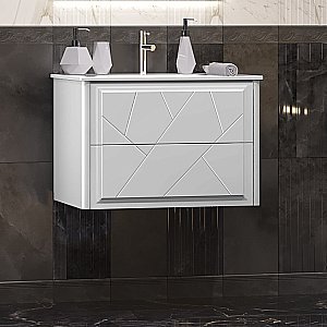 Тумба с раковиной Опадирис ЛУИДЖИ 00-00005952 70 белая матовая для ванной в интернет-магазине Sanbest