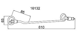 Полотенцедержатель Boheme Vogue Nero 10182 купить в интернет-магазине сантехники Sanbest