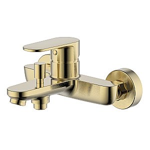 Cмеситель для ванны Aquatek Ника AQ1840BG золото шлифованное купить в интернет-магазине сантехники Sanbest