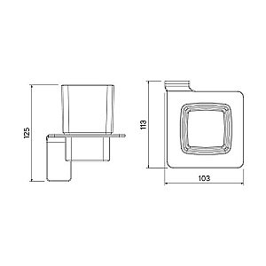 Стакан для зубных щеток Iddis Slide SLIWTG1i45 купить в интернет-магазине сантехники Sanbest