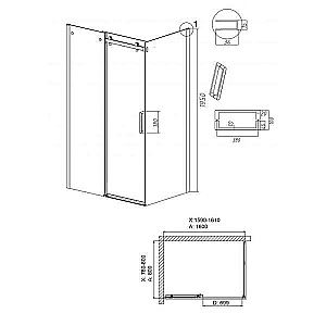 Душевой уголок Grossman Classic 160х80 120.K33.04.1680.10.00 стекло прозрачное/профиль хром купить в интернет-магазине Sanbest