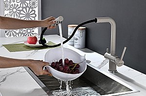 Смеситель для кухни Paulmark Serpentine Se213222-BE бежевый купить в интернет-магазине сантехники Sanbest