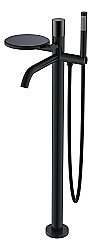 Смеситель для ванны Boheme STICK BLACK DIAMOND BLACK 129-BB черный купить в интернет-магазине сантехники Sanbest