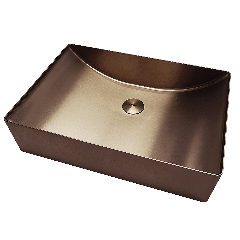 Раковина накладная ABBER Wasser Kreis 50 AF2403MRG розовое золото матовое купить в интернет-магазине Sanbest