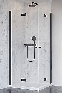 Душевой уголок Radaway NES Black KDD-B 80х80 стекло прозрачное/профиль черный матовый купить в интернет-магазине Sanbest