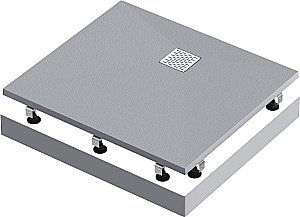 Душевой поддон Good Door Essentia 80х80 ЛП00318 графит купить в интернет-магазине Sanbest