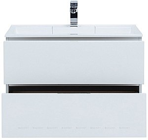 Тумба с раковиной Aquanet Алвита 235339 80 белый для ванной в интернет-магазине Sanbest