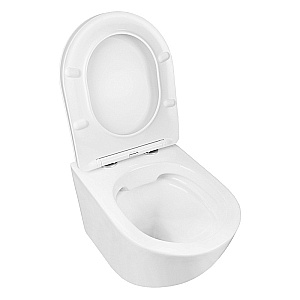 Унитаз подвесной Azario Grado AZ-0046 SP белый, безободковый, с крышкой микролифт купить в интернет-магазине Sanbest