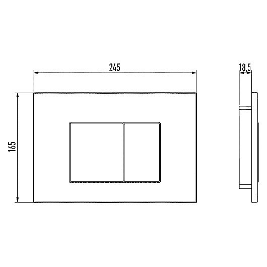 Кнопка для инсталляции Jacob Delafon E38065-00 белая купить в интернет-магазине сантехники Sanbest