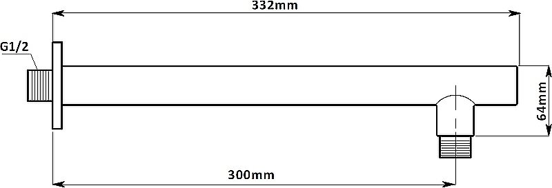 Душевая система Aquanet STATIC 1.10 257153 хром купить в интернет-магазине сантехники Sanbest