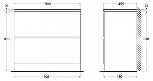 Тумба с раковиной BelBagno ALBANO 90 PIA Rovere Rustico для ванной в интернет-магазине Sanbest