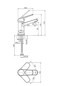 Набор смесителей FLAVIS с душевым гарнитуром VIBE 64508 купить в интернет-магазине сантехники Sanbest