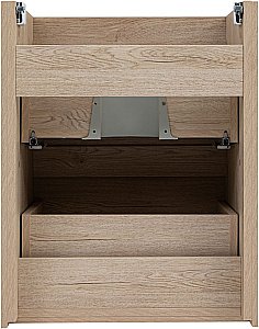 Тумба с раковиной Aquanet Милан 336381/330428 50 дуб светлый для ванной в интернет-магазине Sanbest