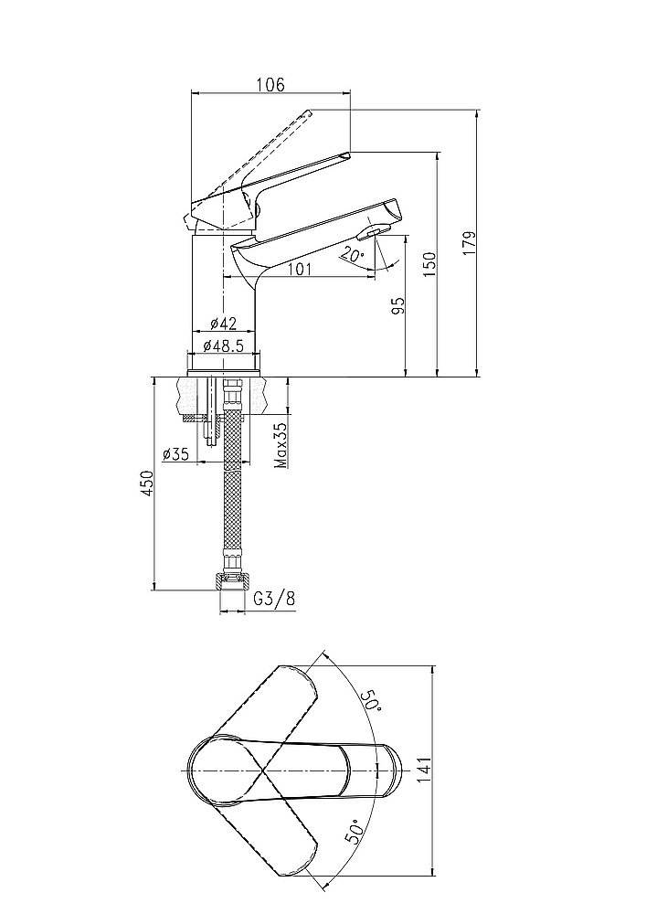Набор смесителей FLAVIS с душевым гарнитуром VIBE 64508 купить в интернет-магазине сантехники Sanbest