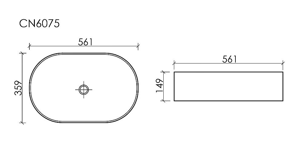 Раковина Ceramica Nova Element CN6075 белая купить в интернет-магазине Sanbest